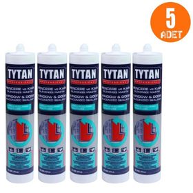 Tytan Beyaz 5 Adet Silikonize Mastik Tavan Kaplama Yapıştırıcısı