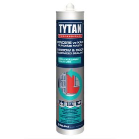Tytan Siyah 500 gr Pencere Kapı Silikonize Mastik Yapıştırıcısı