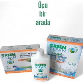 U Green Clean 30'lu Bulaşık Makinesi Tableti + Doğal 1.5 kg Tuz + 500 ml Parlatıcı