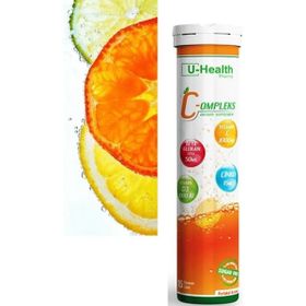 U-Health Pharma C-ompleks Vitamin C 15 Efervesan Tablet