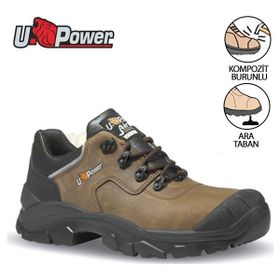 U-Power QUEBEC UK S3 SRC Kahverengi Erkek İş Ayakkabısı