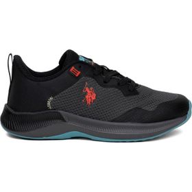 U.S. Polo Assn. 101812667 4W Florin Wmn 4PR Siyah - Kırmızı Kadın Koşu Ayakkabısı