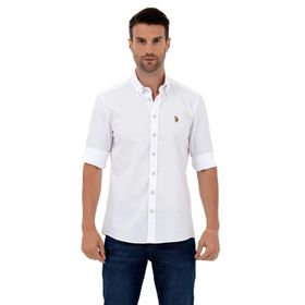 U.S. Polo Assn. 1571767 Beyaz Erkek Gömlek