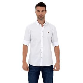 U.S. Polo Assn. 1571767 Beyaz Erkek Gömlek