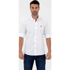 U.S. Polo Assn. 1571767 Beyaz Erkek Gömlek