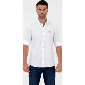 U.S. Polo Assn. 1571767 Beyaz Erkek Gömlek