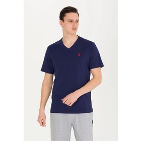 U.S. Polo Assn. 1572582 V Yaka Beyaz Erkek T-shirt