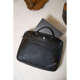 U.S. Polo Assn. 24586 Siyah Vegan Deri Laptop Evrak Çantası