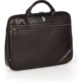 U.S. Polo Assn. 24586 Siyah Vegan Deri Laptop Evrak Çantası