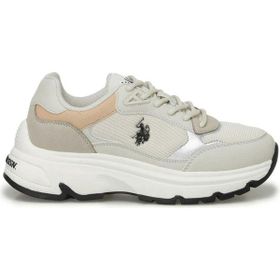 U.S. Polo Assn. 4S VIAVAI 4PR Bej Kadın Sneaker Ayakkabı
