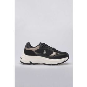 U.S. Polo Assn. 4S VIAVAI 4PR Siyah Kadın Sneaker Ayakkabı