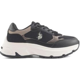 U.S. Polo Assn. 4S VIAVAI 4PR Siyah Kadın Sneaker Ayakkabı