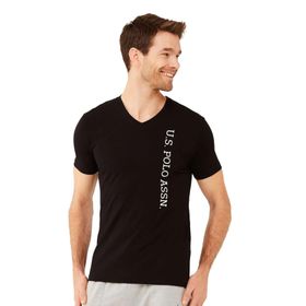 U.S. Polo Assn. 50199834-VR046 Siyah Bisiklet Yaka Regular Erkek T-Shirt