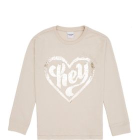 U.S. Polo Assn. 50240638 Krem Kız Çocuk Sweatshirt