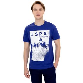 U.S. Polo Assn. 50246117 Mavi Bisiklet Yaka Erkek T-shirt