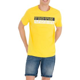 U.S. Polo Assn. 50246309 Koyu Sarı Erkek T-shirt