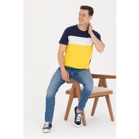 U.S. Polo Assn. 50246309 Koyu Sarı Erkek T-shirt