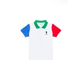 U.S. Polo Assn. 50247343 Beyaz Bisiklet Yaka Erkek Çocuk T-shirt