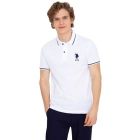 U.S. Polo Assn. 50247371 Beyaz Polo Yaka Erkek T-shirt