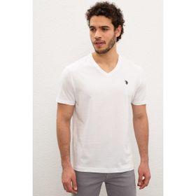 U.S. Polo Assn. 50247371 Beyaz Polo Yaka Erkek T-shirt
