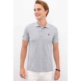 U.S. Polo Assn. 50247371 Gri Melanj Erkek T-shirt