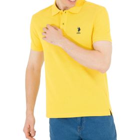 U.S. Polo Assn. 50251701 Koyu Sarı Basic Erkek T-shirt