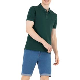 U.S. Polo Assn. 50251701 Koyu Yeşil Basic Erkek T-shirt