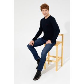 U.S. Polo Assn. 50251887-VR033 Erkek Lacivert Triko Kazak
