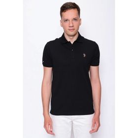 U.S. Polo Assn. 50252132 Siyah Bisiklet Yaka Oversize Erkek T-shirt