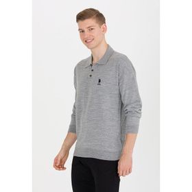 U.S. Polo Assn. 50257694-VR086 Gri Melanj Triko Erkek Kazak