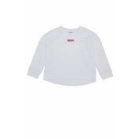 U.S. Polo Assn. 50260923 Ekru Kız Çocuk Sweatshirt