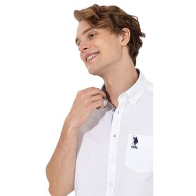 U.S. Polo Assn. 50262491-VR013 Beyaz Erkek Gömlek