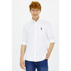 U.S. Polo Assn. 50262491-VR013 Beyaz Erkek Gömlek