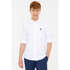U.S. Polo Assn. 50262491-VR013 Beyaz Erkek Gömlek