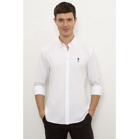 U.S. Polo Assn. 50262491-VR013 Beyaz Erkek Gömlek