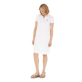 U.S. Polo Assn. 50262672-VR013 Örme Beyaz Kadın Elbise