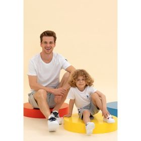 U.S. Polo Assn. 50264916-VR013 Erkek Beyaz T-shirt