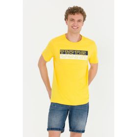 U.S. Polo Assn. 50264954-VR094 Koyu Sarı Erkek T-shirt