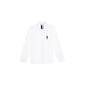 U.S. Polo Assn. 50270356-VR013 Beyaz Uzun Kollu Erkek Çocuk Gömlek