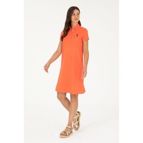 U.S. Polo Assn. 50280038-VR039 Nar Çiçeği Örme Kadın Elbise