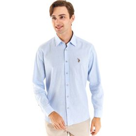 U.S. Polo Assn. 50284297-VR003 Mavi Erkek Gömlek