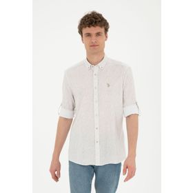 U.S. Polo Assn. 50288670-VR027 Haki Uzun Kol Erkek Gömlek