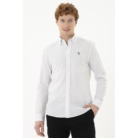 U.S. Polo Assn. 50288673-VR013 Beyaz Erkek Gömlek