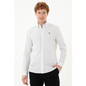 U.S. Polo Assn. 50288673-VR013 Beyaz Erkek Gömlek