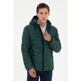 U.S. Polo Assn. 50292895-VR079 Koyu Yeşil Erkek Mont