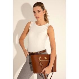 U.S. Polo Assn. 50293654-VR099 Taba Kadın Kol Çantası