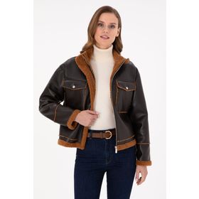 U.S. Polo Assn. 50297229-400 Kahverengi Kadın Mont