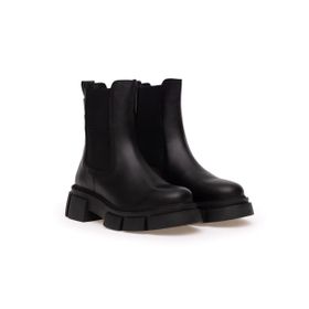 U.S. Polo Assn. 50297236-VR046 Deri Siyah Kadın Bot