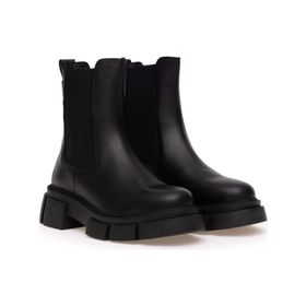 U.S. Polo Assn. 50297236-VR046 Deri Siyah Kadın Bot