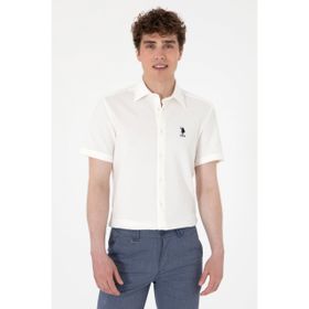 U.S. Polo Assn. 50300367-VR013 Beyaz Erkek Gömlek